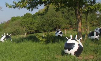 Silke De Bolle: (K)uier(en) - Spazierengehen, Kunstwerk an der Südroute des Kunstwanderweges, Foto: Bansen/Wittig