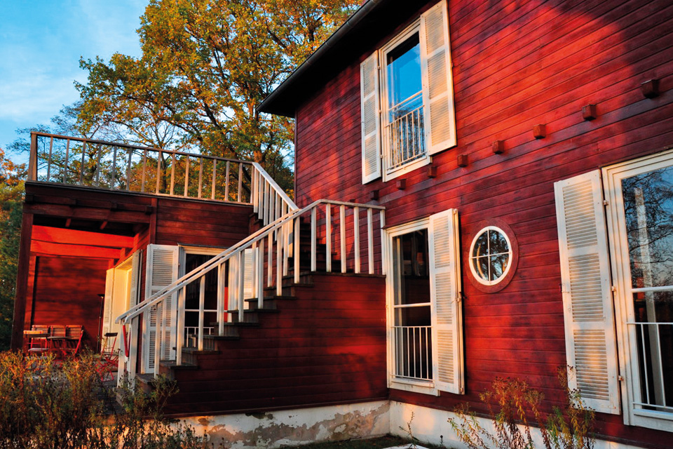 Das Bürgerhaus Caputh von außen - "Ausstellung Einsteins Sommeridyll in Caputh"